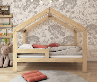 POSTEĽ DO DETSKÉHO DOMKU 180x90 PRE DETI + rám