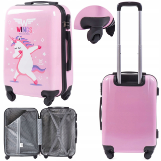 Wings tvrdý kabínový kufor polykarbonát (polykarbonát) Jay Unicorn 38 l