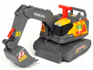 Detský báger - DICKIE Volvo Bagr Zvukové svetlo 30 cm POHYBLIVÉ