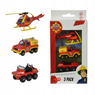 Helikoptéra - Dickie Fireman Sam set 3 Car Vrtuľník
