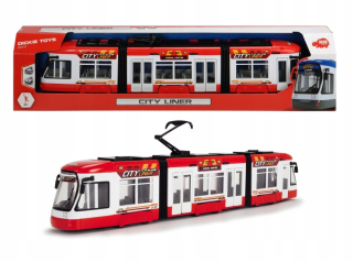 Detský autobus, trolejbus - Dickie Tram City Liner 46 cm Red fronta