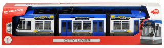 Detský autobus, trolejbus - Dickie električka City Liner 46cm Otváracie dvere