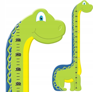 Meter na meranie výšky detí - Dino rast kopček pre deti