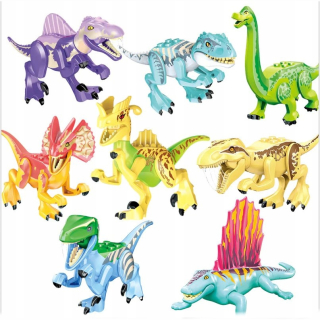 Dinosaurov 8ks TRex TRex Indominus Diplod doštičky