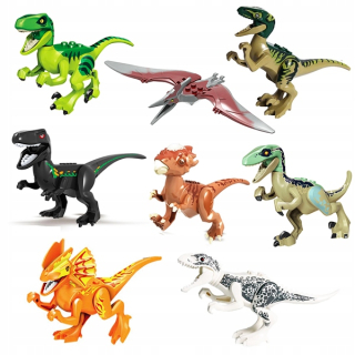 DINOSAURS BLOCKS Jurský svet Jurský park 8ks