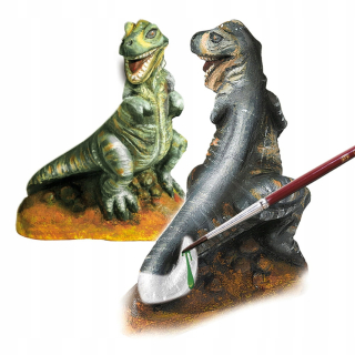 Sádrové odliatky DINOSAURS T-REX 3D farby SES 01283
