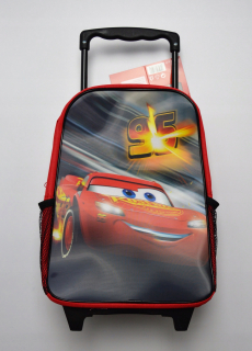 Detský kufor - Disney Cars Car Suitcase Na kolieskach Bathpack