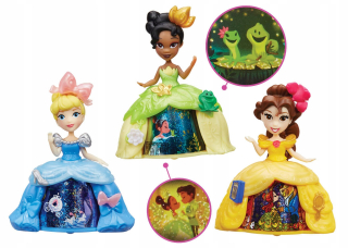 Bábika princezná - Disney Princess Doll v Guľové šaty 3 vzorov