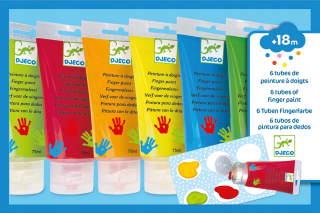 Djeco farby na prsty 6 ks x 75 ml