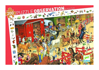 Djeca Puzzle Pozorovanie koňa - 200 Elements