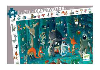 Djeca Puzzle Pozorovanie orchester 35 Prvky