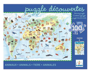 Djeca Puzzle pozorovanie sveta Zvieratá 100 Elem