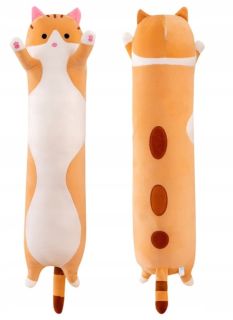 Dlhá mačka vankúš Mascot plyš 90 cm