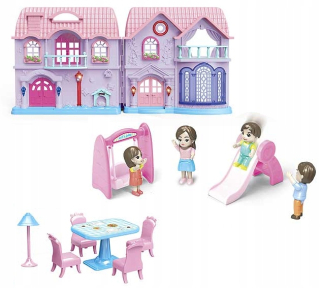 Bábika - DOLL HOUSE MINI DOLLS NÁBYTOK LOL SVETELNÝ ZVUK
