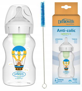 DR. BROWN'S Fľaša 330ML MOŽNOSTI+ S cumlíkom ZAJÍK S BALÓNMI