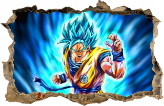 Detské samolepky na stenu - Dragon Ball Son Goku stena Sticker 100x65 # 124