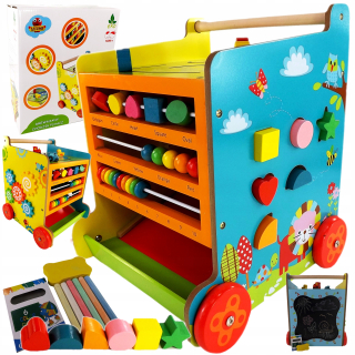 Detska chodúľka, chodítko - Drevená Ankle Educational Walker Pachacz 006