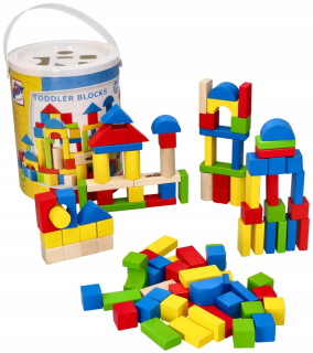 Drevené bloky 100 pcs