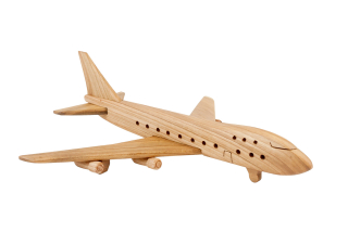Lietadlo pre deti - DREVENÝ LETECKÝ JUMBO JET Boeing 747 MODEL