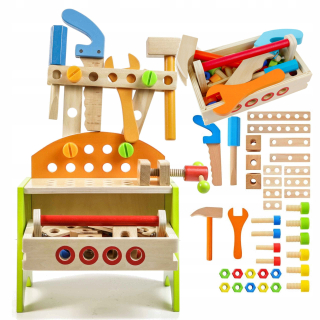 Detská dielňa - Drevené dielenské náradie DIY kit