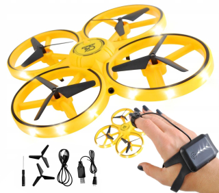 RC Lietadlo, vrtulník, dron - Dron riadená ručne levitujúce mini ufo viedol čelenkou