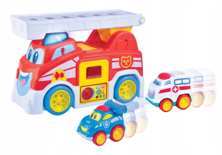 Hasičské auto - DUMEL 42897 Záchranný tím Zbysia FIRE TRUCK
