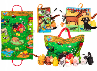 Zvukova hračka - Dumel Jolly baby mäkké Mat Booklet zvieratá