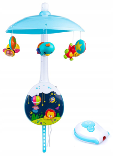 Kolotoč nad postielku - Dumel Carousel Karuzelka Projektor Sensory 2IN1