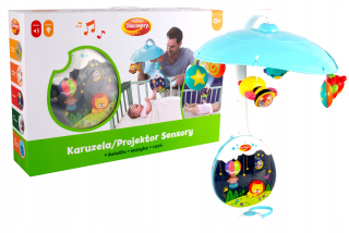 Kolotoč nad postielku - Dumel Carousel Karuzelka s projektorom + diaľkové ovládanie