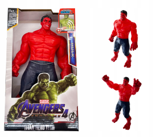 Akčná figúrka, postavička - Veľká červená figúrka Hulk Avengers svieti Zvuk