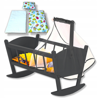 Postieľka pre bábiku -
BIG CRADLE COT PRE 6KOLOROV