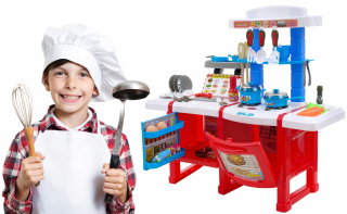 Detská kuchynka - Big Kitchen pre deti rúry Funfit Chladnička