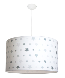 Luster do detskej izby - VEĽKÁ závesná lampa STARS - 3 farby tienidla