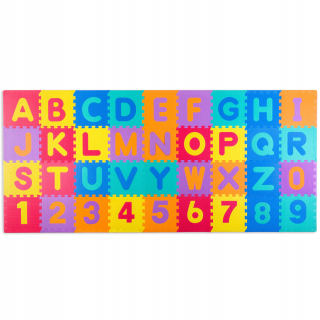 Veľký penová podložka 30x30 cm puzzle 36ks.