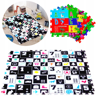Vzdelávacia podložka pre deti - Veľká penová rohož Pena Puzzle 180/120 / 1.5cm