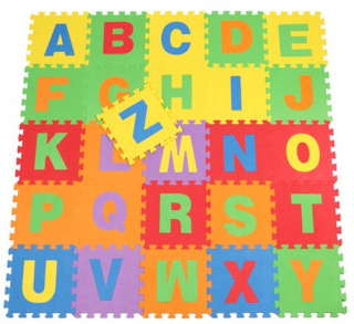 Vzdelávacia podložka pre deti - Big Foam Mat Foam Puzzle 26 Letters 30x30