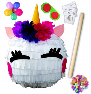 Big Pinian Floral Unicorn + 5 Extras 105 cm!