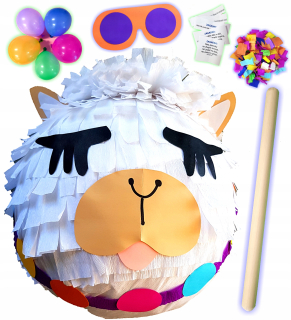 VEĽKÁ PINATA LAMA +5 NARODENINY PINATA ZDARMA
