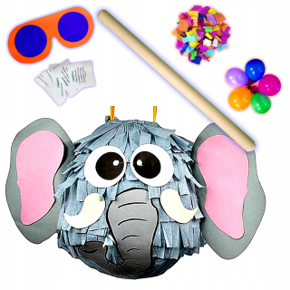 Big Pinata Pinata Elephant Birthday +5 Velikáni