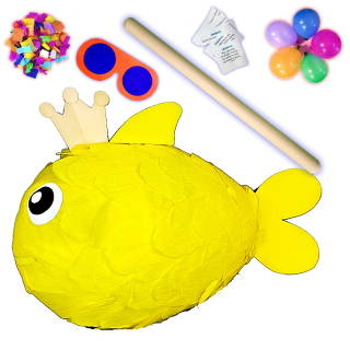 Big Pinata Goldfish + 5Gratis Pinata narodeniny