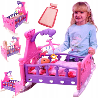 Postieľka pre bábiku -
Veľká detská postieľka. Rocker. Box 66103A