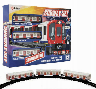 Dráha pre deti, stavebnica - Big Metro Electric Train Tor Light Sound