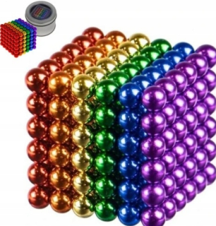 Veľké neocube magnetické gule 216 detí 5 mm dúha 5 mm farebný darček