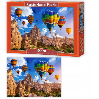 VEĽKÉ PUZZLE CASTORLAND FAREBNÉ BALÓNY, CAPPADOCIA PUZZLE 2000 KUS