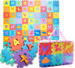Big Puzzle Foam Mat 72 3D El Čísla Abeceda