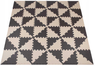 Veľký Foam Puzzle Foam Mat trojuholníky 120 EL