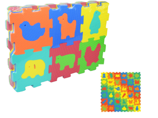 Veľké penové puzzle zvieratá Dopravné Mata 36el