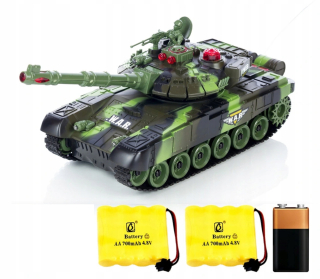 Auto na diaľkové ovládanie - Big Diaľkovo ovládané Tank 2.4Ghz 40 Min