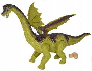 Veľký dinosaurus chôdzi revúci žiariace TOLER vajcia