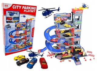 Gazáž pre autíčka - VEĽKÉ SKLADOVANIE GARÁŽ AUTOMOBILOVÝ PARK AUTOMATICKÝ PREVODNÍK